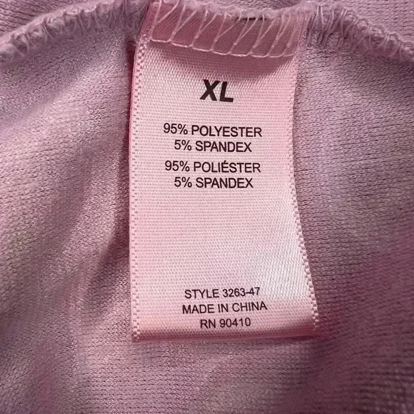 Women’s Juicy Couture Velour Cropped Sleepwear Top Pink Y2K - Picture 4 of 4